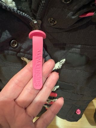 Parka niña gris y rosa Talla M (14/15 años)