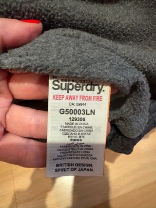 Parka niña gris y rosa Talla M (14/15 años)