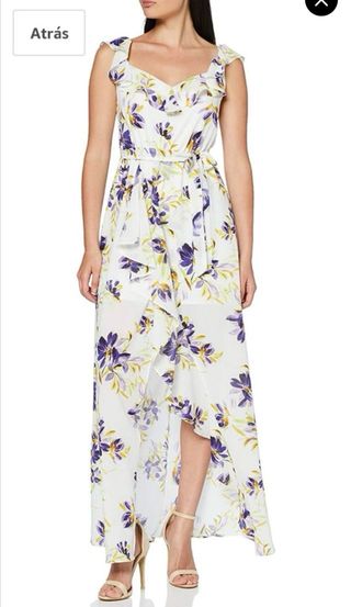 Vestido GUESS floral blanco y morado