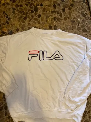 Sudadera Fila Retro Y2K Blanca