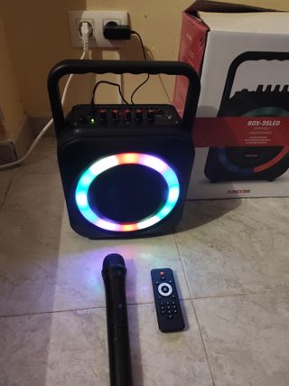 Altavoz Portátil Fonestar BOX-35LED Negro/Morado