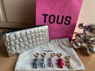 Cartera Tous piel plata