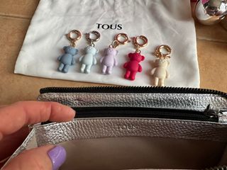 Cartera Tous piel plata