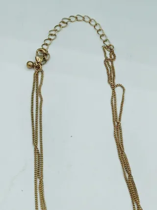 Collana moda tre fili perline colorate