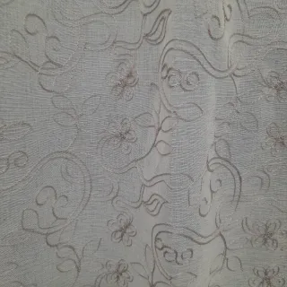 Tendine a vetro con motivo floreale color tortora