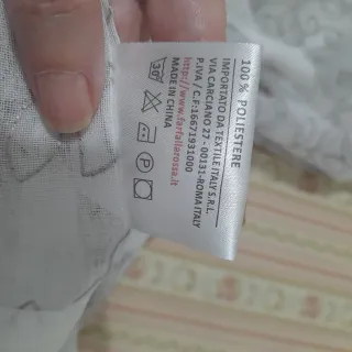 Tendine a vetro con motivo floreale color tortora