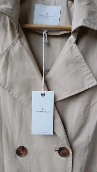 Gabardina Beige Talla M Nueva