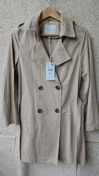 Gabardina Beige Talla M Nueva