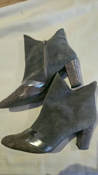 Botines mujer gris/marrón talla 42