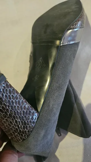 Botines mujer gris/marrón talla 42