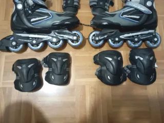 Patines en línea y protecciones