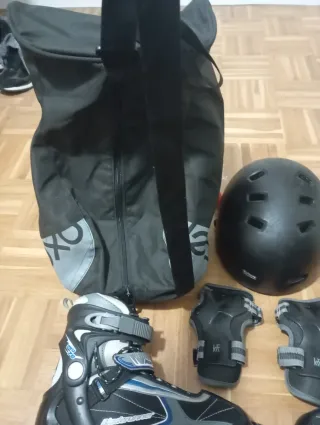 Patines en línea y protecciones