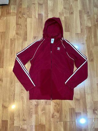 Chaqueta cortavientos Adidas Originals Roja
