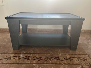 Mesa de centro gris antracita plegable