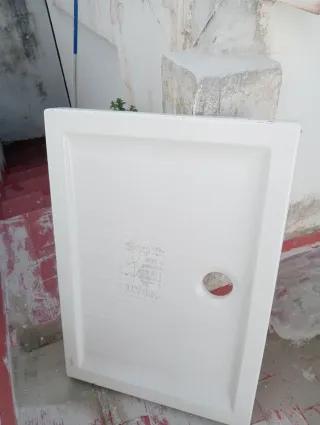 Plato de ducha blanco