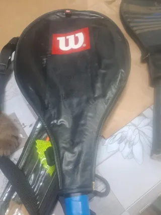 Raqueta de tenis Wilson con funda