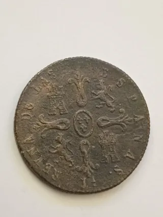 Moneda Isabel II 8 Maravedis 1846