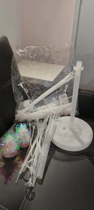 Torre para globos y pesas