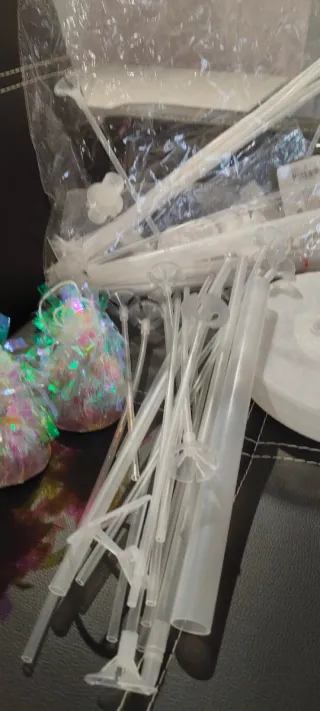 Torre para globos y pesas