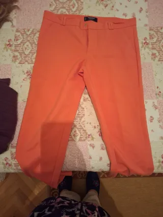 Pantalón Mango Naranja Talla M