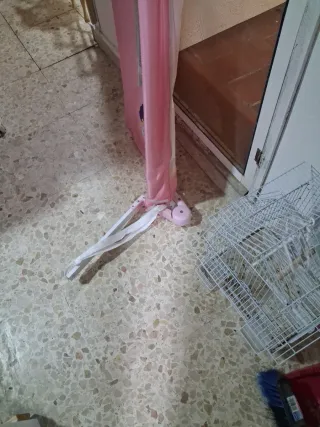 Barandilla de seguridad infantil rosa