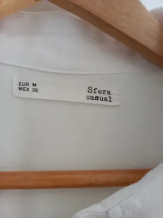 Vestido blanco camisero con cinturón