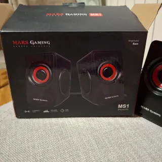 Altavoces Mars Gaming Negros y Rojos