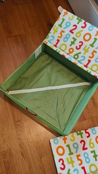 Set 2 Cajas Tela Almacenaje Números