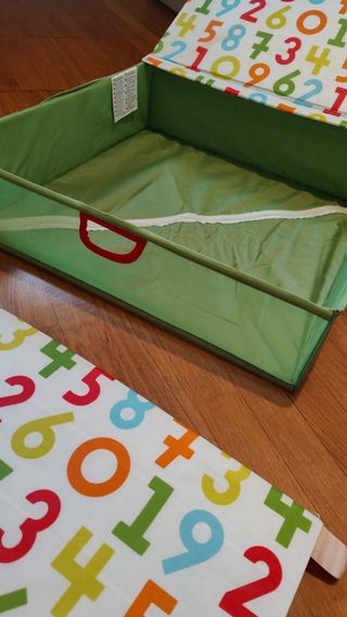 Set 2 Cajas Tela Almacenaje Números