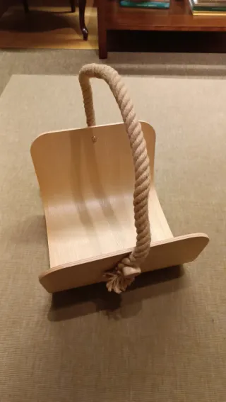 Revistero Värmer IKEA Madera y Cuerda