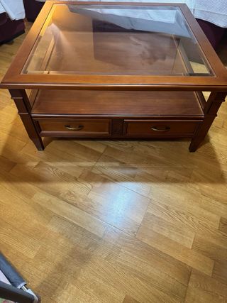 Salón completo madera maciza cerezo, 5 muebles