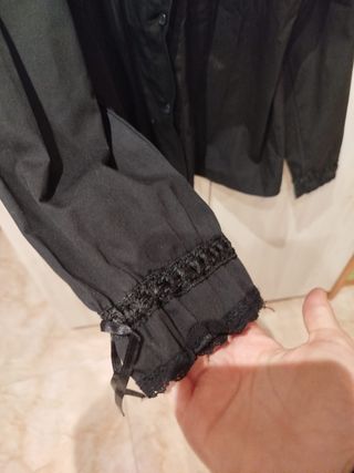 Camisa Baturra Niña Negra