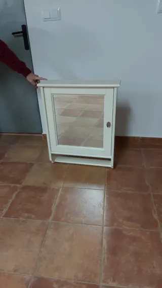 Mueble de baño blanco 56×73 cm