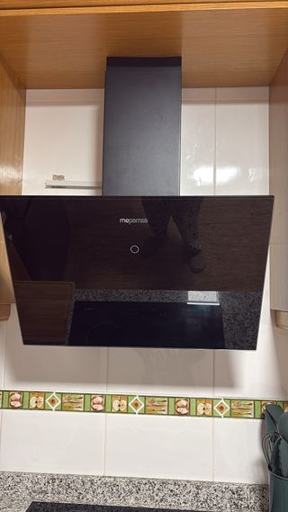 Campana extractora Mepamsa cristal negro