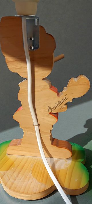 Lampada Bartolucci Pinocchio Legno