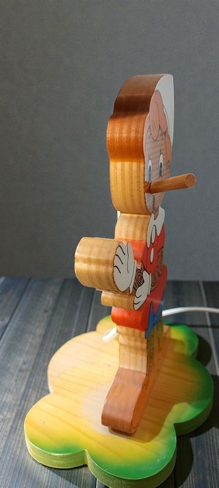 Lampada Bartolucci Pinocchio Legno