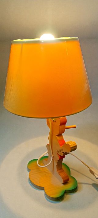 Lampada Bartolucci Pinocchio Legno