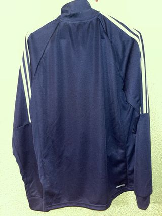 Chaqueta Adidas Azul con Rayas Blancas