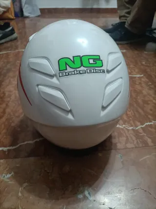 Casco Moto Blanco Talla S