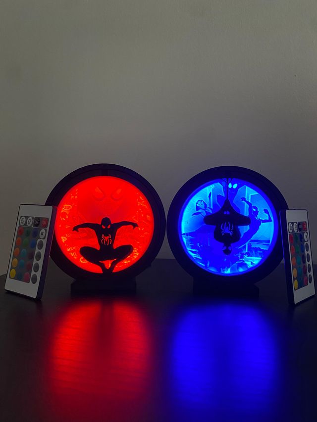 Lámpara LED Spiderman