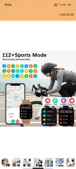 Smartwatch Mujer con Llamadas - Oro y Rosa