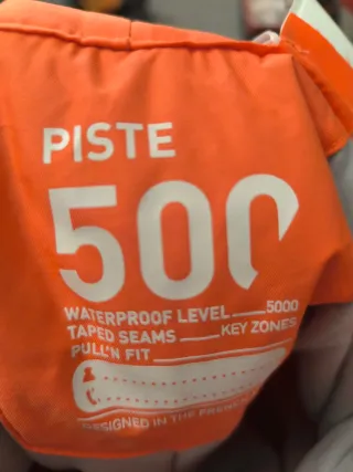 Pantalón de esquí naranja talla 10-12 años