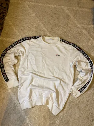 Sudadera Fila Blanca Retro Y2K Talla M