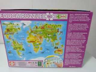 Puzzle Educa 150 Piezas Mapa Mundo