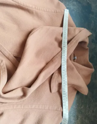 Abrigo Camel Vintage Talla 44 Cuello Chal