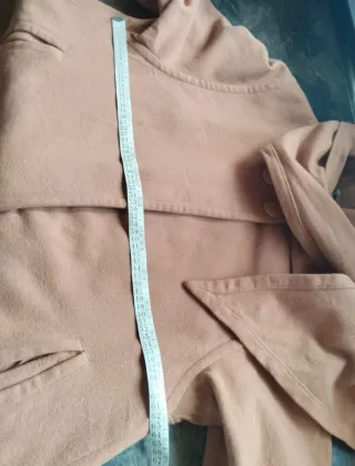 Abrigo Camel Vintage Talla 44 Cuello Chal