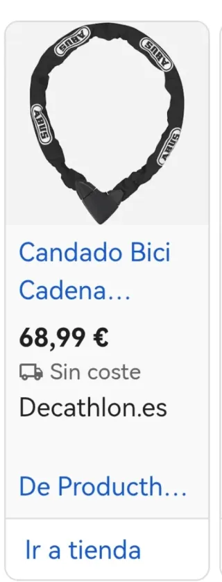 Candado ABUS Cadena para Bici/Moto