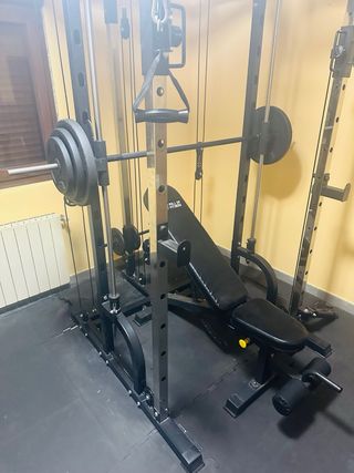 Rack Multipower con poleas