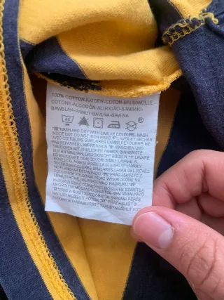 Polo Dockers Rayas Manga Larga Talla L