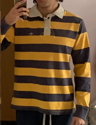 Polo Dockers Rayas Manga Larga Talla L